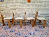 Vintažinės mid century ąžuolo masyvo kėdės - nuotraukos Nr. 11