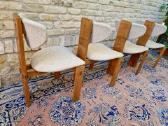 Vintažinės mid century ąžuolo masyvo kėdės - nuotraukos Nr. 15
