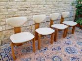 Vintažinės mid century ąžuolo masyvo kėdės - nuotraukos Nr. 16