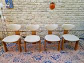 Vintažinės mid century ąžuolo masyvo kėdės - nuotraukos Nr. 27