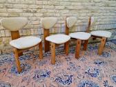 Vintažinės mid century ąžuolo masyvo kėdės - nuotraukos Nr. 28
