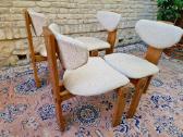 Vintažinės mid century ąžuolo masyvo kėdės - nuotraukos Nr. 32