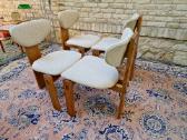 Vintažinės mid century ąžuolo masyvo kėdės - nuotraukos Nr. 33