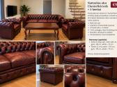 Natūralios odos Chesterfield sofa + 2 foteliai - nuotraukos Nr. 2