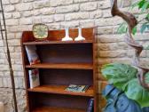 Vintažinė mid century deginto ąžuolo knygų lentyna - nuotraukos Nr. 12