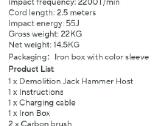 Perforatorius 22kg 3800w ! - nuotraukos Nr. 5