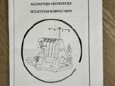 Rubina 740 Dsa 3/4 siūlų overlokas su pedalu - nuotraukos Nr. 15