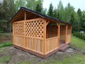 Erdvi medinė pavėsinė 4x6 m (24 m²) – su montavimu - nuotraukos Nr. 3