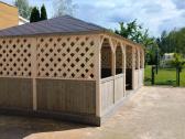 Medinė pavėsinė vaikų darželiui 4x8 m (32 m²) - nuotraukos Nr. 4