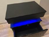 Naktiniai staliukai,su stalčiais su LED. - nuotraukos Nr. 2