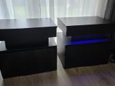 Naktiniai staliukai,su stalčiais su LED. - nuotraukos Nr. 8