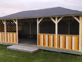 Medinė pavėsinė vaikų darželiui 4x8 m (32 m²) - nuotraukos Nr. 3