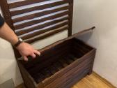 Ikea Äpplarö suoliukas su kabykla ir daiktadėže - nuotraukos Nr. 3