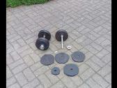 29+29kg.metaliniai keičiamo svorio hanteliai/girės - nuotraukos Nr. 2