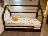 Vaikiška lova–namelis 90180 cm + 2 čiužiniai - nuotraukos Nr. 2
