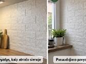 Nauji 3D lipnūs sienų tapetai, plytų imitacija - nuotraukos Nr. 2