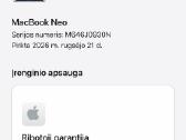 MacBook Neo naujas su garantija gera kaina - nuotraukos Nr. 12