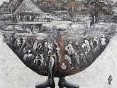 Autorinis paveikslas Gandai turi kojas 80x120 - nuotraukos Nr. 3