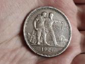 Rusija 1 rublis 1924 sidabras - nuotraukos Nr. 2