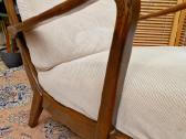Vintažinis mid century bukmedžio masyvo fotelis - nuotraukos Nr. 2