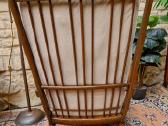 Vintažinis mid century bukmedžio masyvo fotelis - nuotraukos Nr. 4