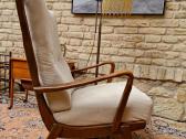 Vintažinis mid century bukmedžio masyvo fotelis - nuotraukos Nr. 5