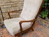 Vintažinis mid century bukmedžio masyvo fotelis - nuotraukos Nr. 10