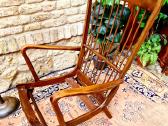Vintažinis mid century bukmedžio masyvo fotelis - nuotraukos Nr. 18