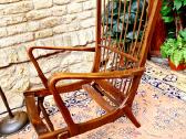 Vintažinis mid century bukmedžio masyvo fotelis - nuotraukos Nr. 22