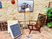 Vintažinis mid century bukmedžio masyvo fotelis - nuotraukos Nr. 21