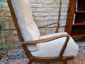 Vintažinis mid century bukmedžio masyvo fotelis - nuotraukos Nr. 13