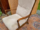 Vintažinis mid century bukmedžio masyvo fotelis - nuotraukos Nr. 25