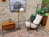 Vintažinis mid century bukmedžio masyvo fotelis - nuotraukos Nr. 29