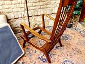 Vintažinis mid century bukmedžio masyvo fotelis - nuotraukos Nr. 36