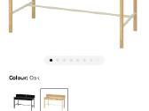 Ikea Ridspo azuolo/azuolo luksto rasomasis stalas - nuotraukos Nr. 5