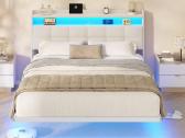Lova 140x190 cm su LED, Usb/type-c - nuotraukos Nr. 7