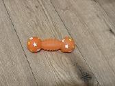 Oranžinis šypsantis šuniuko žaisliukas, 16 cm - nuotraukos Nr. 2