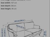 Trivietė sofa Ikea (nuimami, skalbiami - nuotraukos Nr. 22