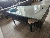 Kavos staliukas su stiklu Ikea Regissör 118x60 cm - nuotraukos Nr. 8