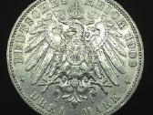 3 markės 1909 m. J Hamburgas, sidabras - nuotraukos Nr. 2