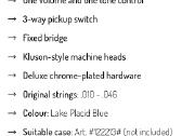 Harley Benton Ja-60cc Lake Placid Blue gitara - nuotraukos Nr. 6