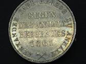 Sidabrinis Anhalto taleris 1861 m.(ausbeutethaler) - nuotraukos Nr. 5
