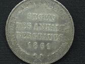 Sidabrinis Anhalto taleris 1861 m.(ausbeutethaler) - nuotraukos Nr. 7