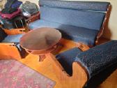 Senoviniai sofa, foteliai, staliukas - nuotraukos Nr. 2
