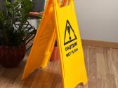 Įspėjamasis ženklas Slidžios grindys Caution - nuotraukos Nr. 2