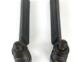 Žalvariniai židinio malkų laikikliai 2 vnt. komple - nuotraukos Nr. 2