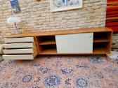 Vintažinė mid century tikmedžio komoda/indauja - nuotraukos Nr. 17