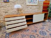 Vintažinė mid century tikmedžio komoda/indauja - nuotraukos Nr. 18