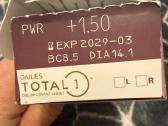 Vienadieniai kontaktiniai lešiai +1,50 dioptrijų“ - nuotraukos Nr. 2