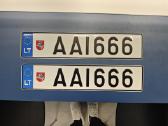 Valstybiniai numeriai Aai555 ir Aai666 - nuotraukos Nr. 3
